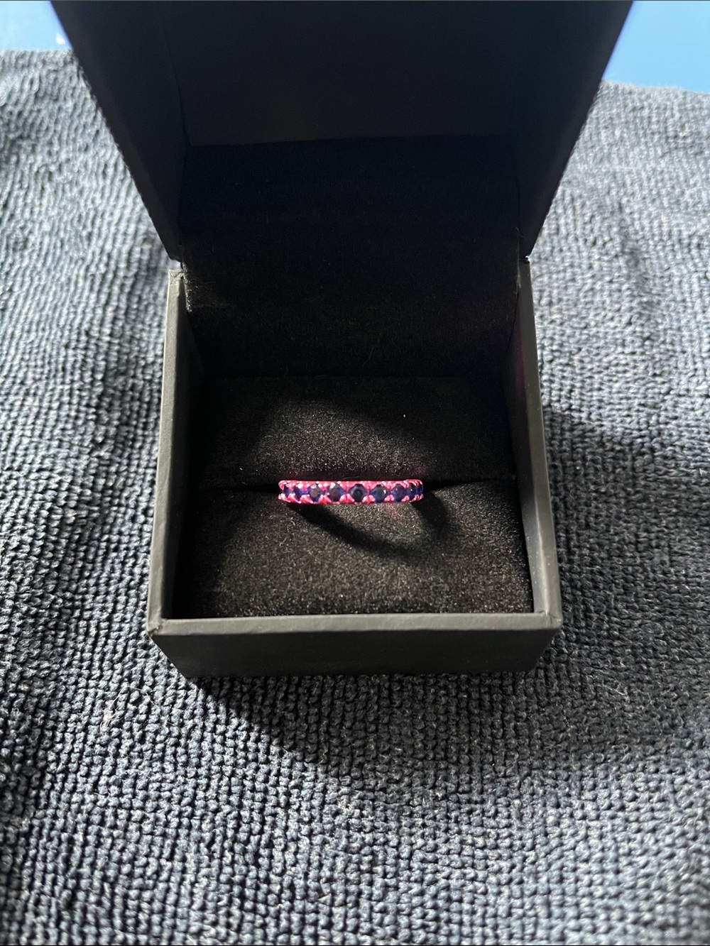 Pink Crystal Pavé Band Ring - Women Jewelry